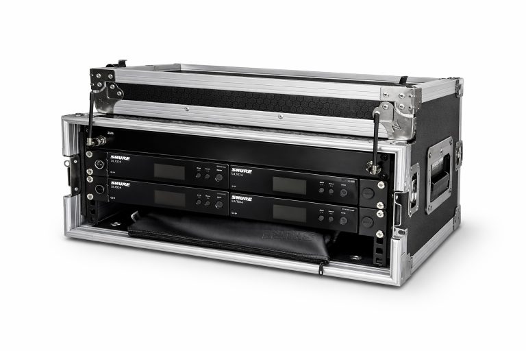 Shure Rack Systems Shure wireless microphone rack with professional antenna/power ...